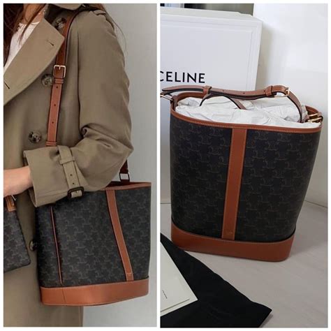 celine triomphe bucket